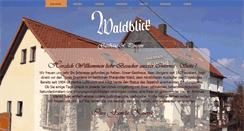 Desktop Screenshot of gasthauswaldblick.de