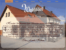 Tablet Screenshot of gasthauswaldblick.de